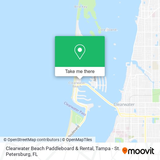 Clearwater Beach Paddleboard & Rental map