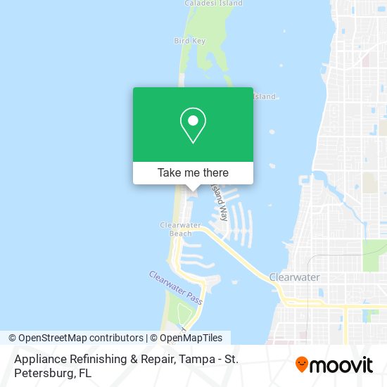 Appliance Refinishing & Repair map