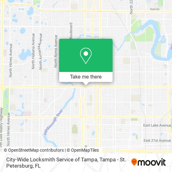 Mapa de City-Wide Locksmith Service of Tampa