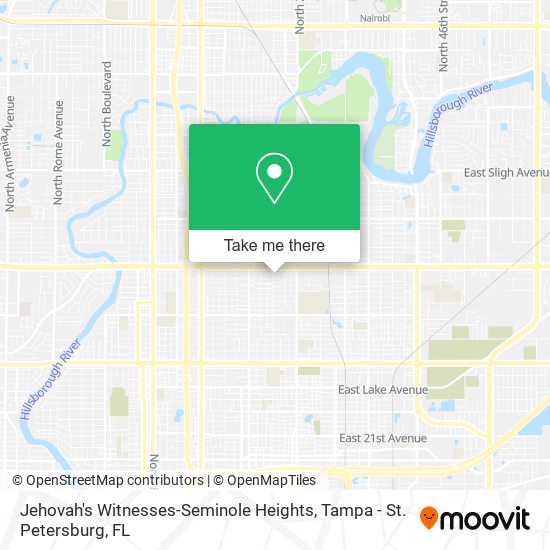 Jehovah's Witnesses-Seminole Heights map