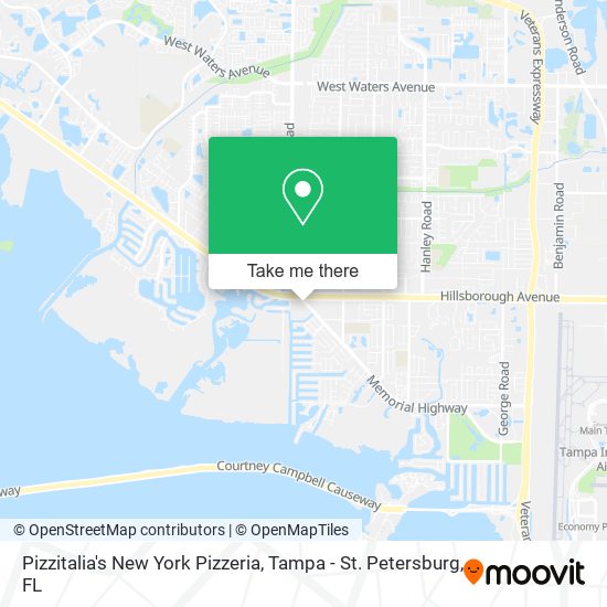 Mapa de Pizzitalia's New York Pizzeria