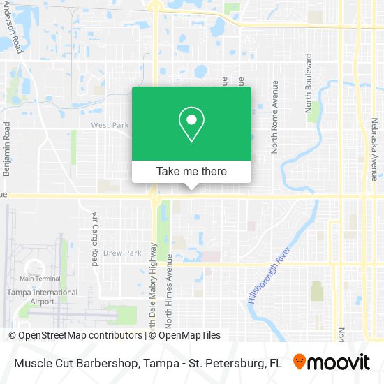 Muscle Cut Barbershop map