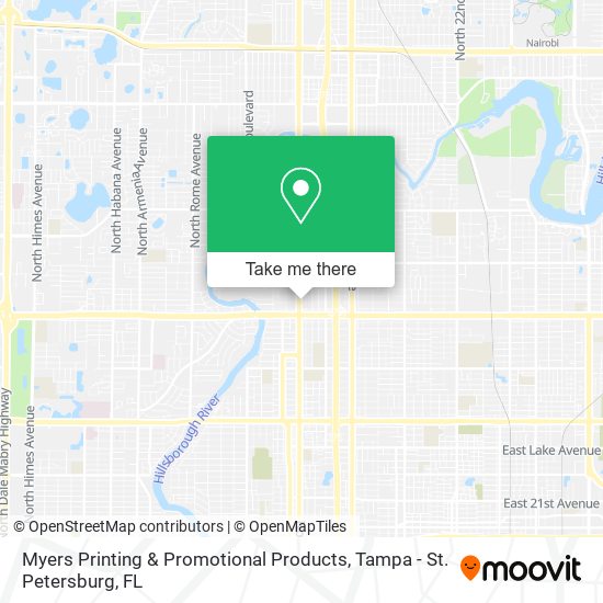 Mapa de Myers Printing & Promotional Products