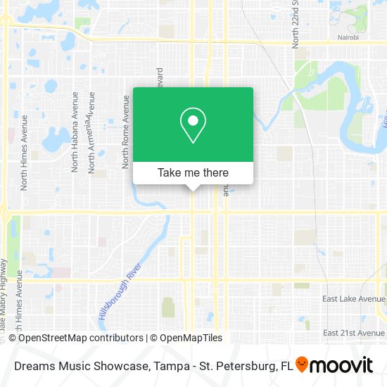 Dreams Music Showcase map