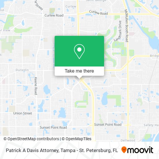 Patrick A Davis Attorney map