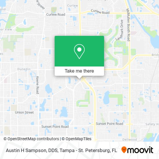 Austin H Sampson, DDS map