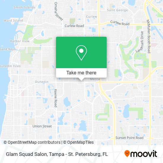 Glam Squad Salon map