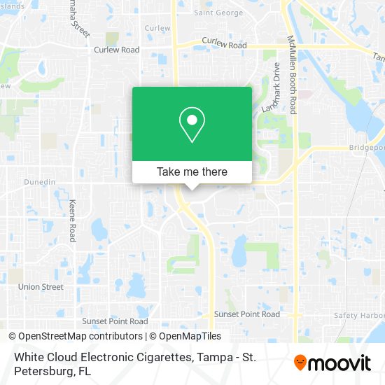 White Cloud Electronic Cigarettes map