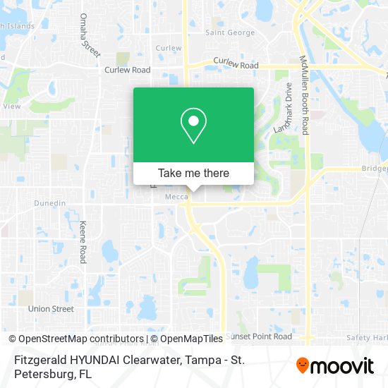 Fitzgerald HYUNDAI Clearwater map