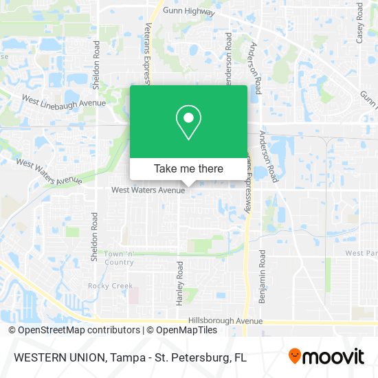 WESTERN UNION map