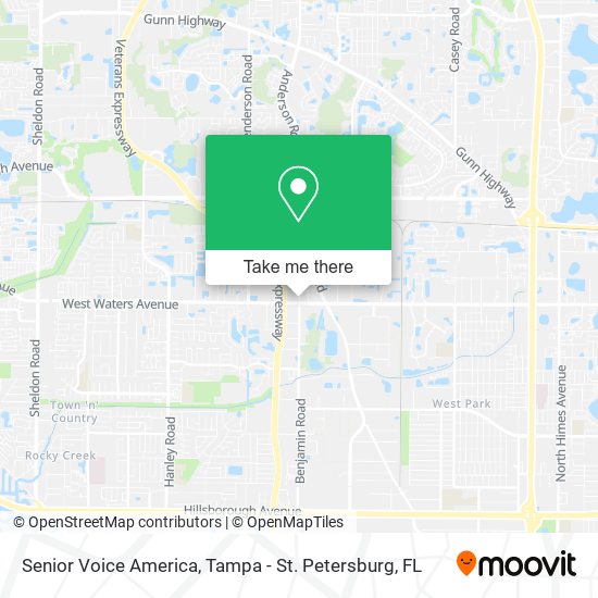 Mapa de Senior Voice America