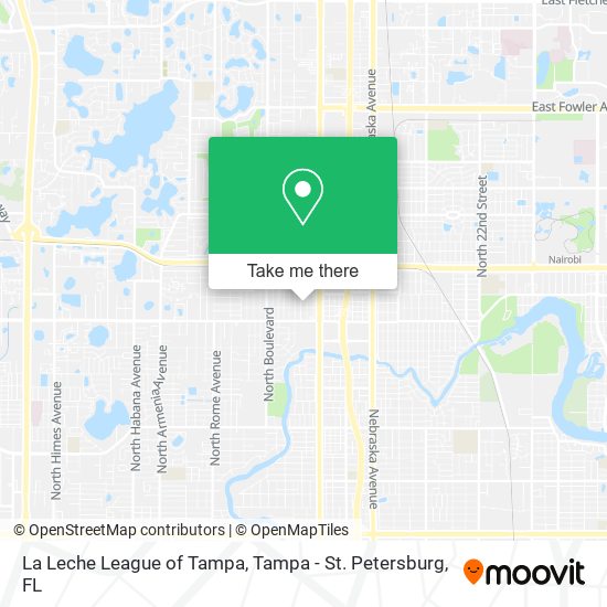 La Leche League of Tampa map