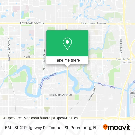 56th St @ Ridgeway Dr map