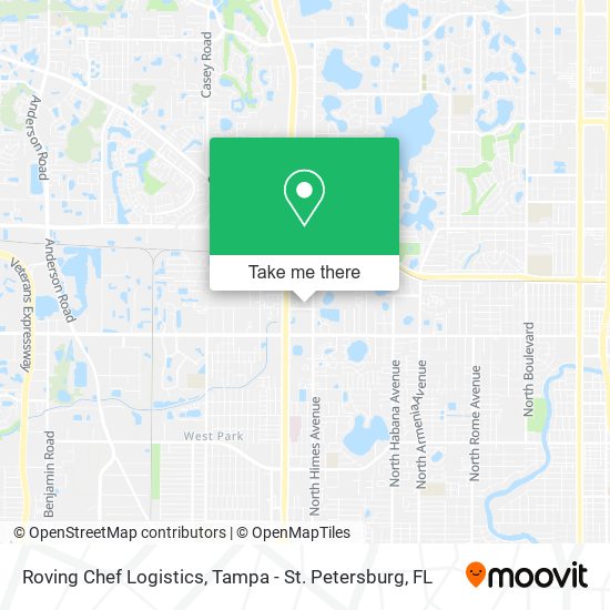 Mapa de Roving Chef Logistics