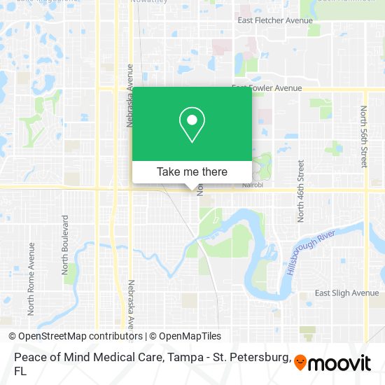 Peace of Mind Medical Care map