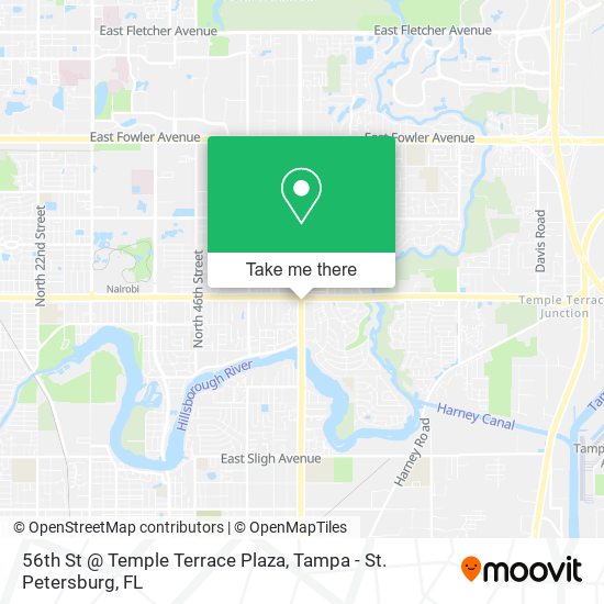 56th St @ Temple Terrace Plaza map