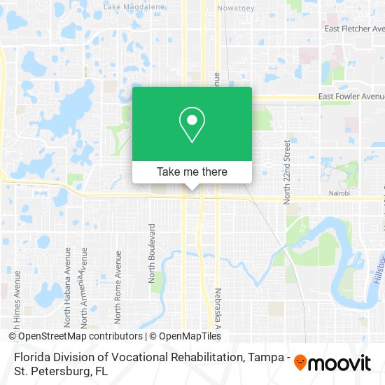 Florida Division of Vocational Rehabilitation map