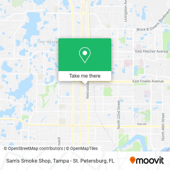 Sam's Smoke Shop map