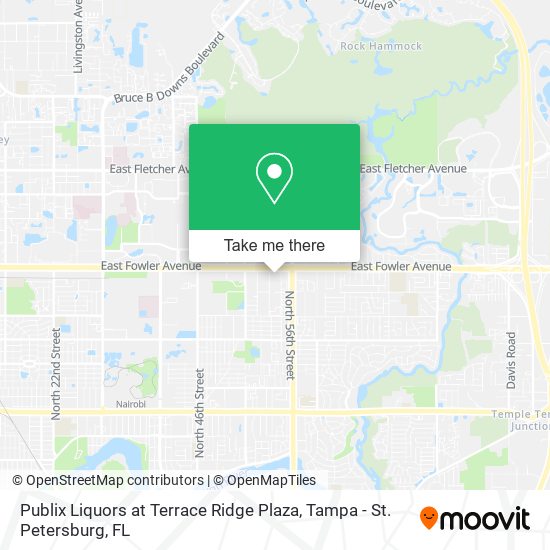 Mapa de Publix Liquors at Terrace Ridge Plaza