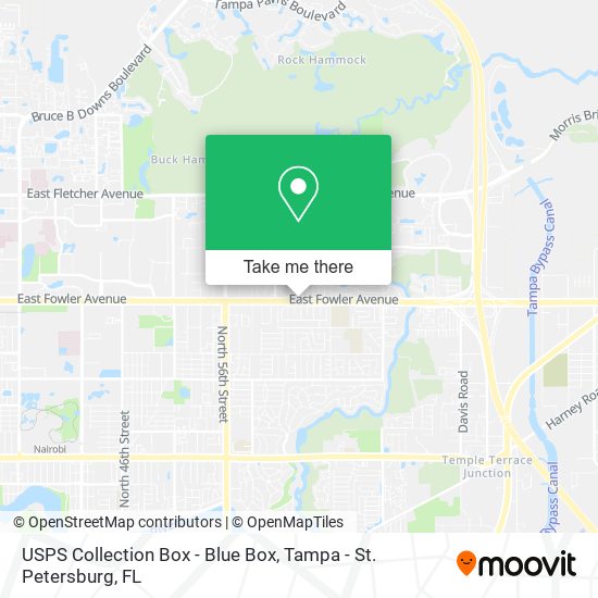 USPS Collection Box - Blue Box map