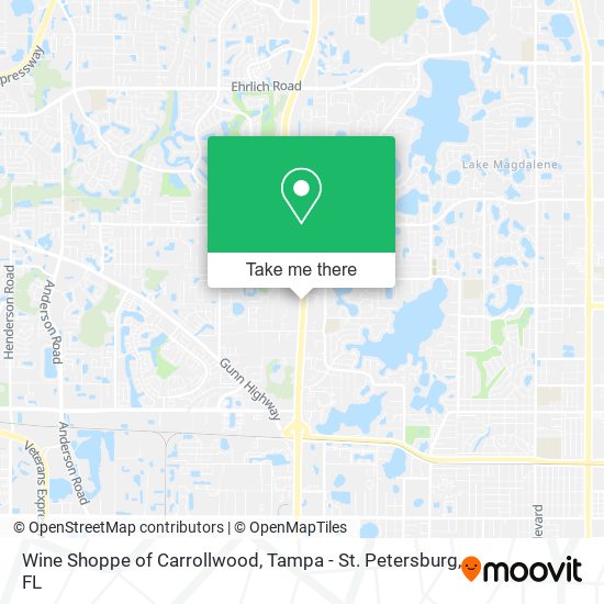 Wine Shoppe of Carrollwood map