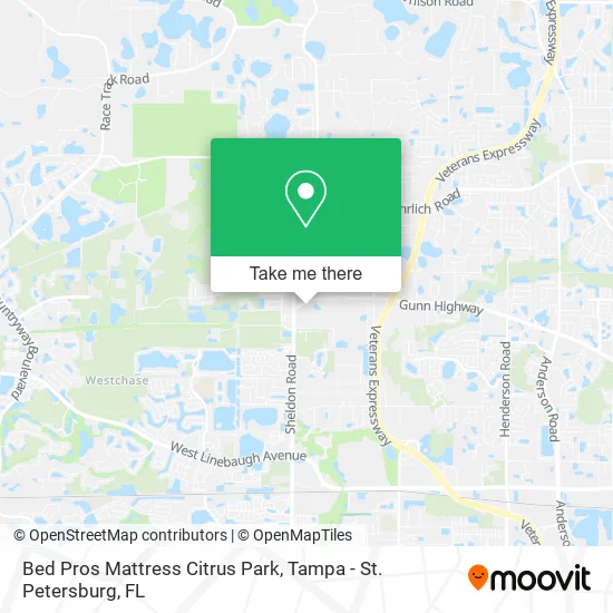 Bed Pros Mattress Citrus Park map