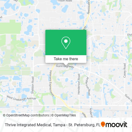 Thrive Integrated Medical map