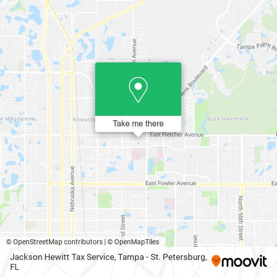 Jackson Hewitt Tax Service map