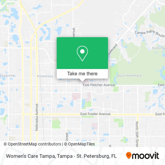 Mapa de Women's Care Tampa