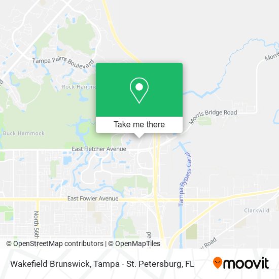 Wakefield Brunswick map