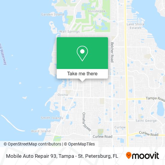 Mobile Auto Repair 93 map