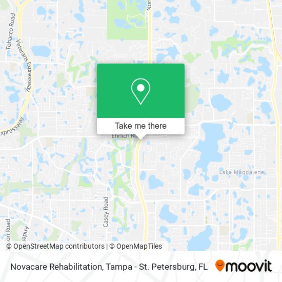 Novacare Rehabilitation map