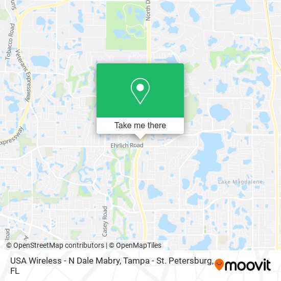 Mapa de USA Wireless - N Dale Mabry