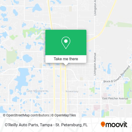 O'Reilly Auto Parts map