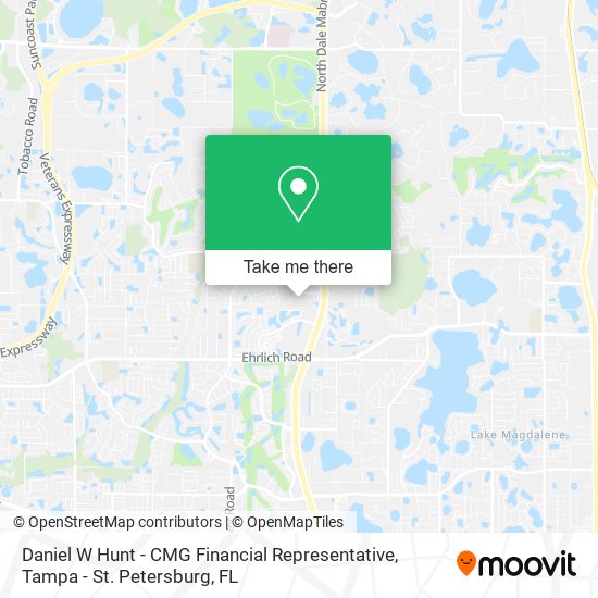 Mapa de Daniel W Hunt - CMG Financial Representative