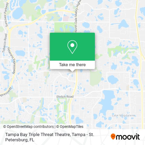 Tampa Bay Triple Threat Theatre map