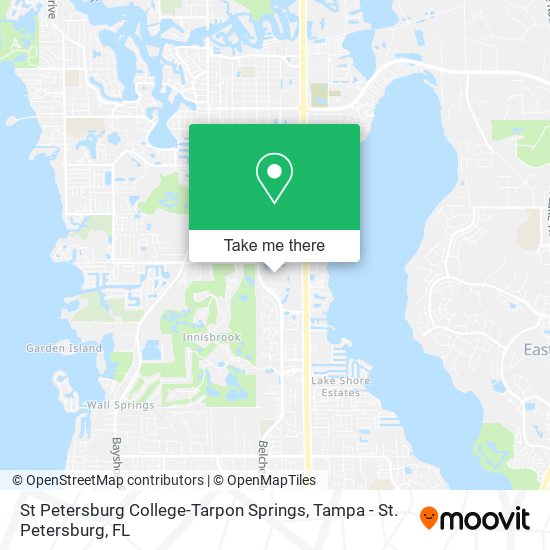 Mapa de St Petersburg College-Tarpon Springs