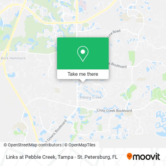 Links at Pebble Creek map