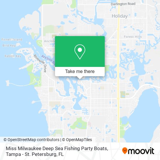 Miss Milwaukee Deep Sea Fishing Party Boats map