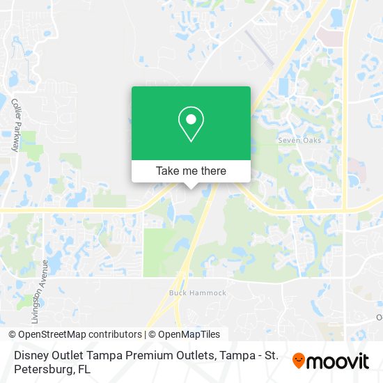 Mapa de Disney Outlet Tampa Premium Outlets