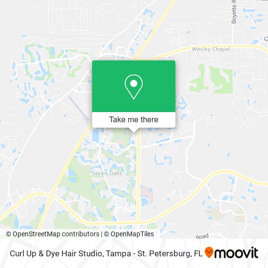Curl Up & Dye Hair Studio map