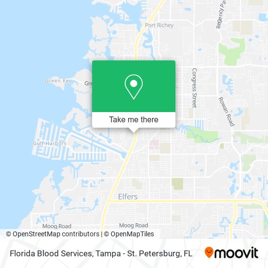 Mapa de Florida Blood Services