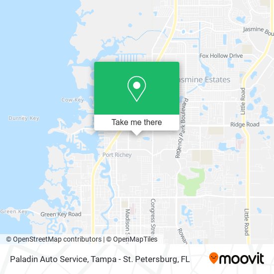 Paladin Auto Service map