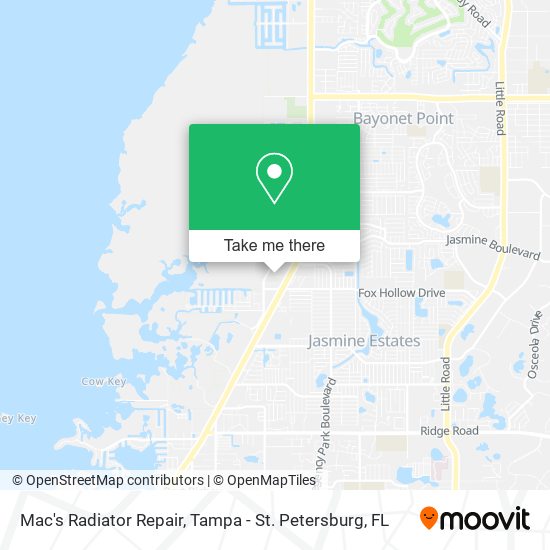 Mac's Radiator Repair map