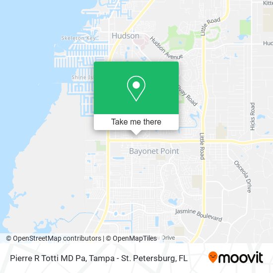 Pierre R Totti MD Pa map