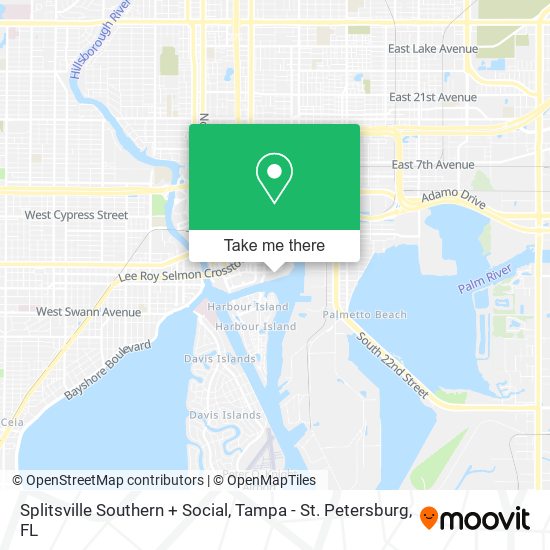 Splitsville Southern + Social map
