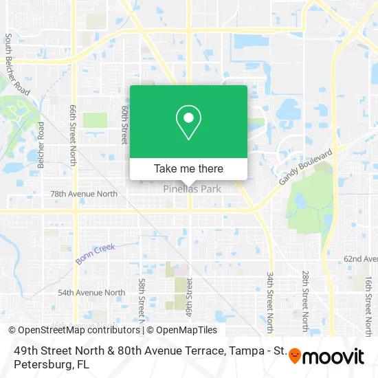 Mapa de 49th Street North & 80th Avenue Terrace