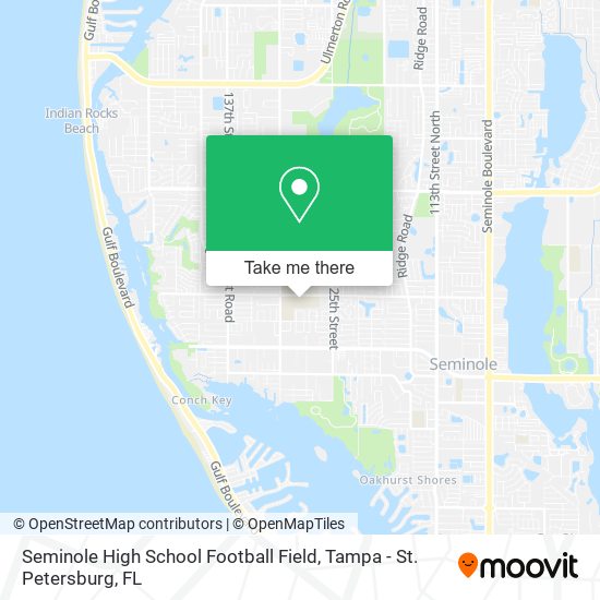 Mapa de Seminole High School Football Field