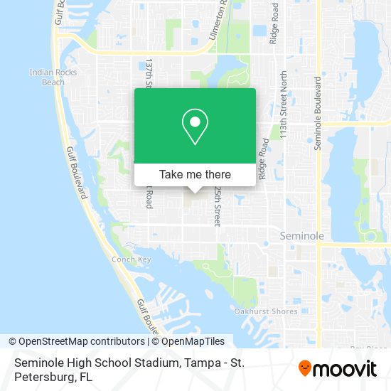 Seminole High School Stadium map