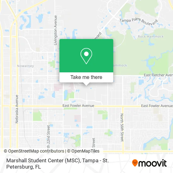Mapa de Marshall Student Center (MSC)